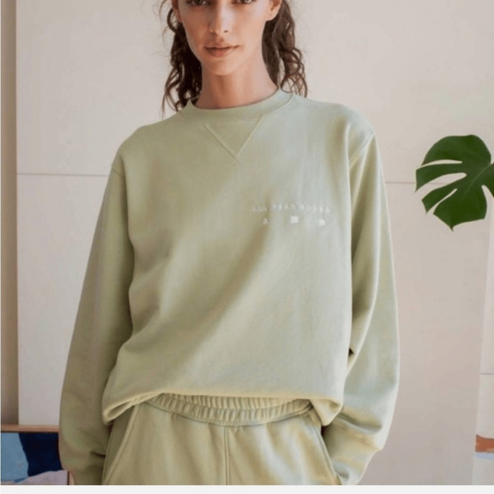 AYR Mint Green Crew Neck Sweater